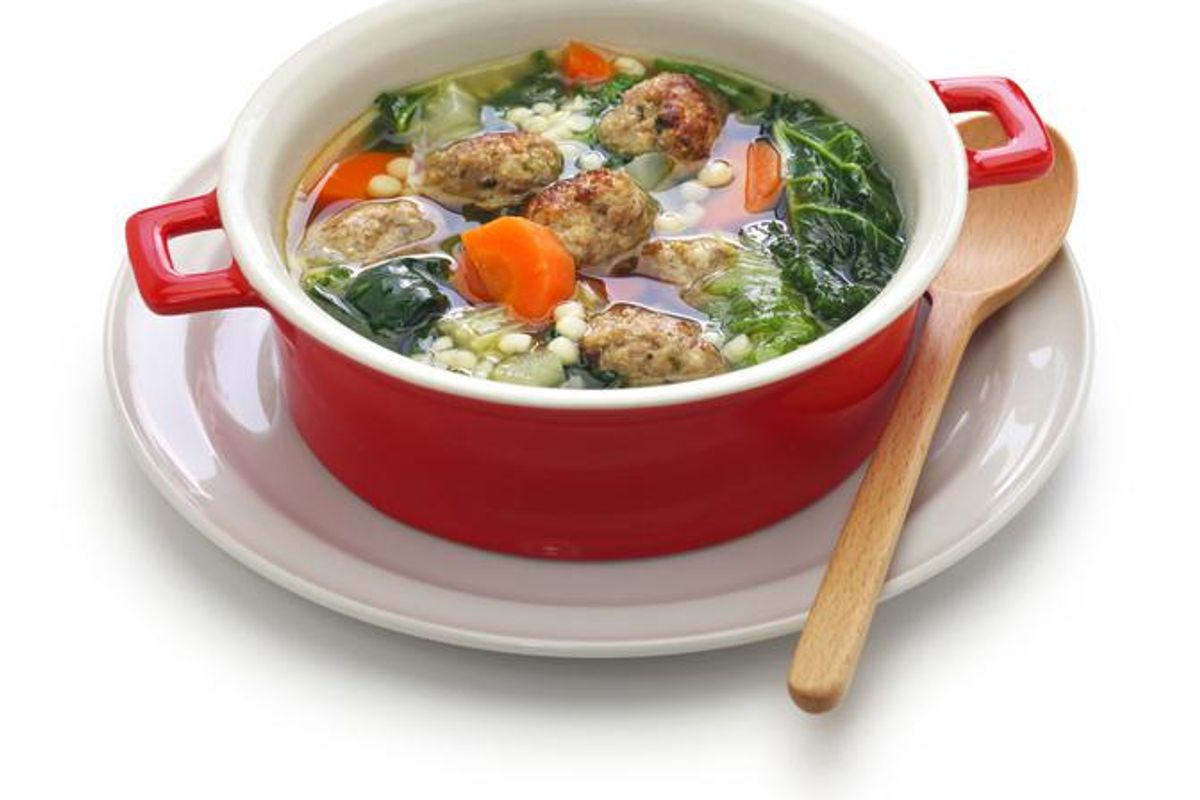 Escarole Soup With Meatballs