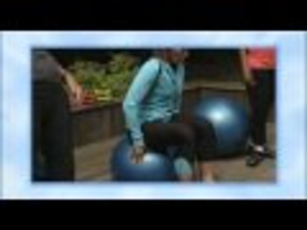 Exercises for Rheumatoid Arthritis: Ball Sit video