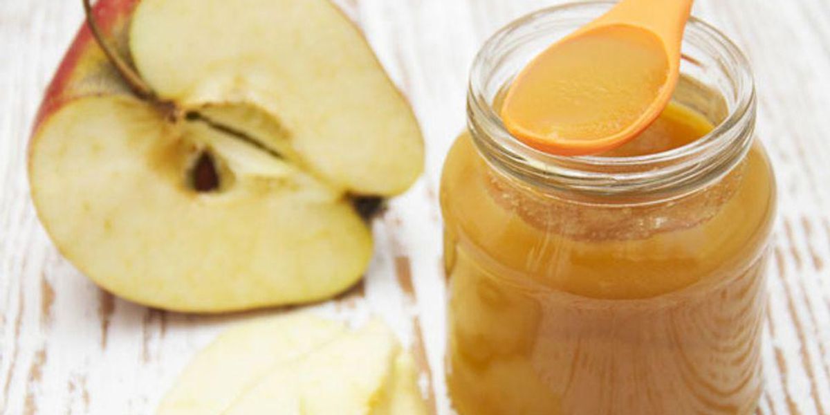 Apple and Oat Puree Baby Food HealthyWomen