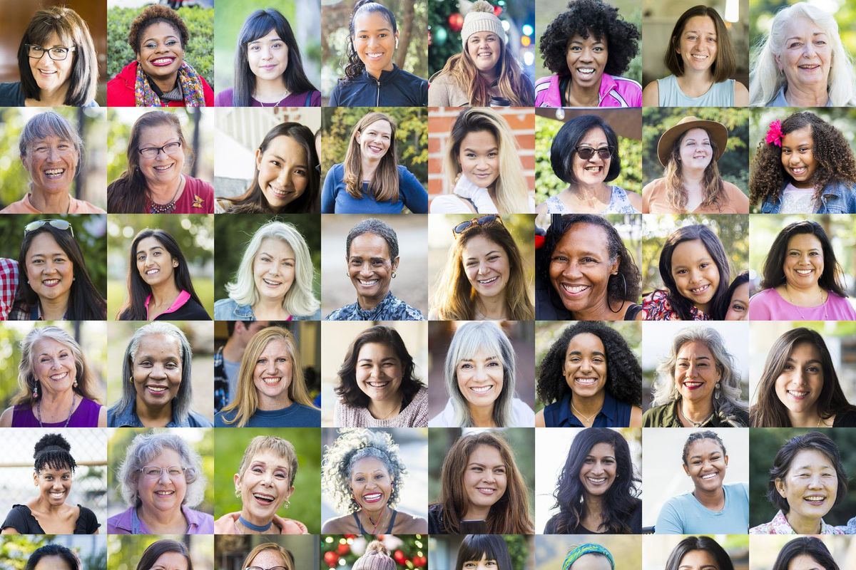 Faces of Women stock photo
