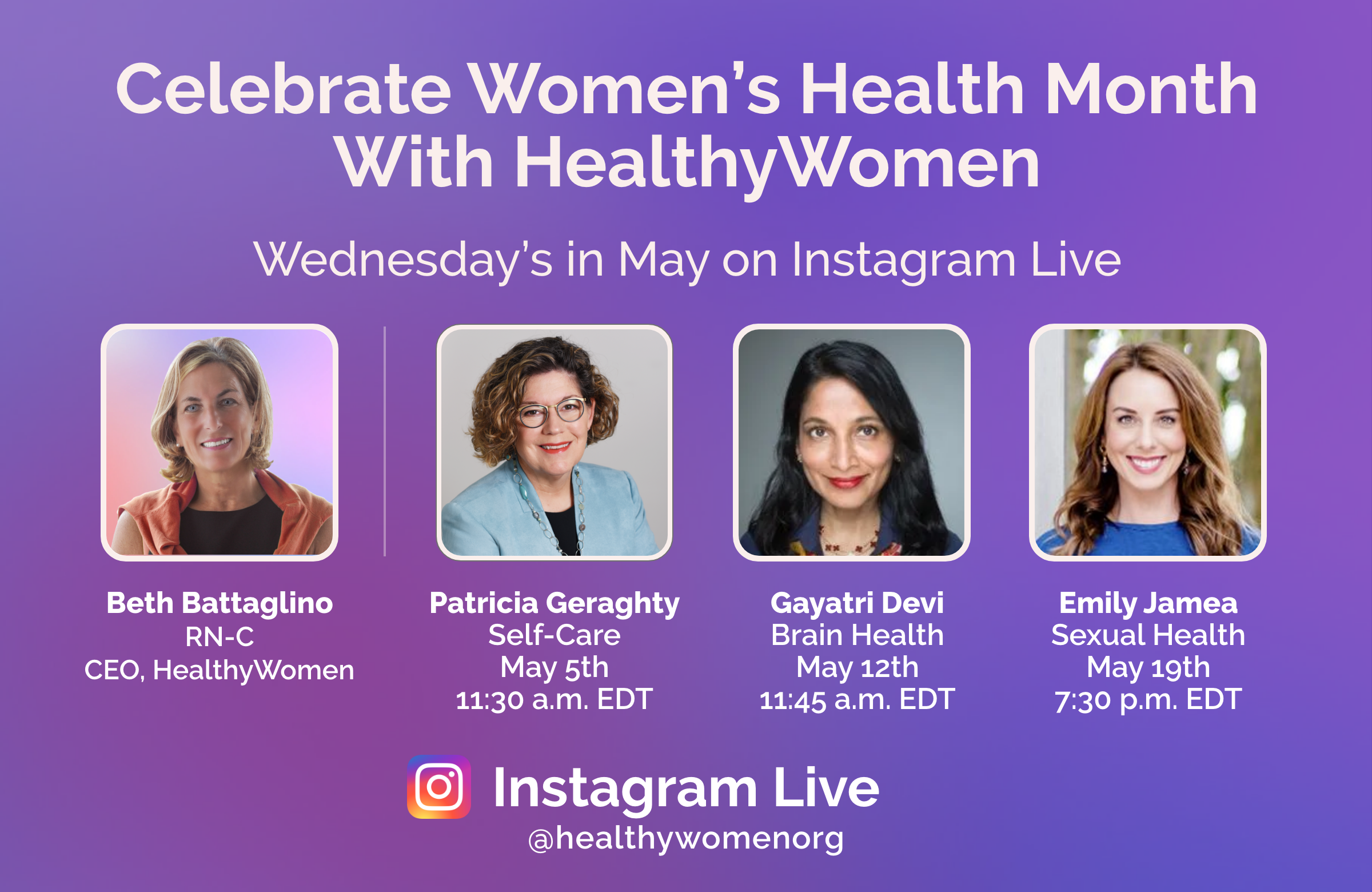 Celebrate Women’s Health Month With HealthyWomen HealthyWomen
