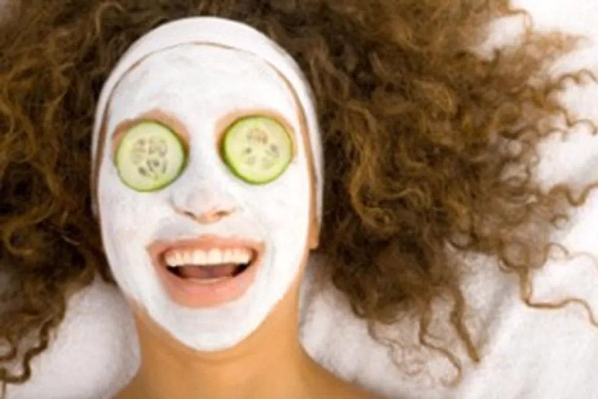 woman with a face mask