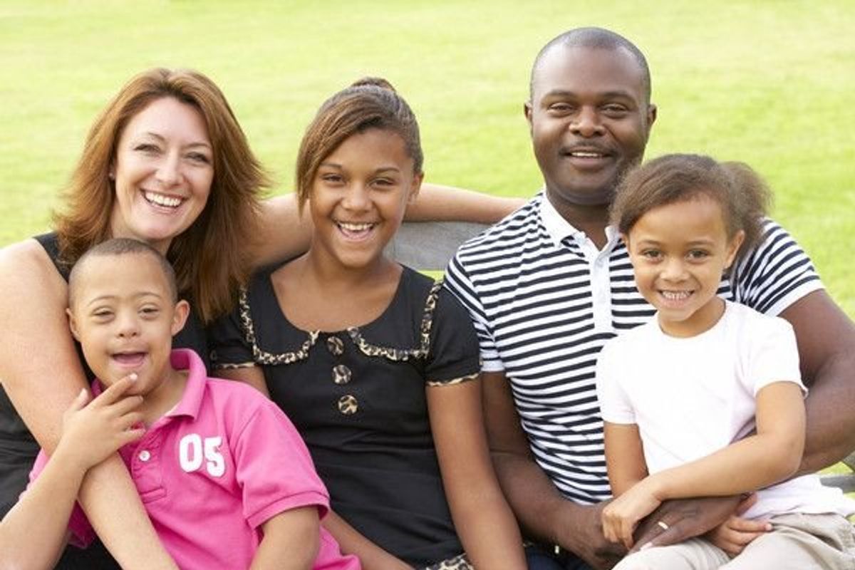 family with children with down syndrome