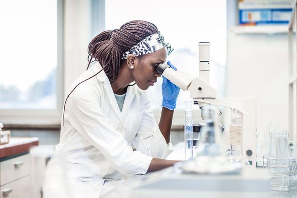 Female Scientist Working in The Lab