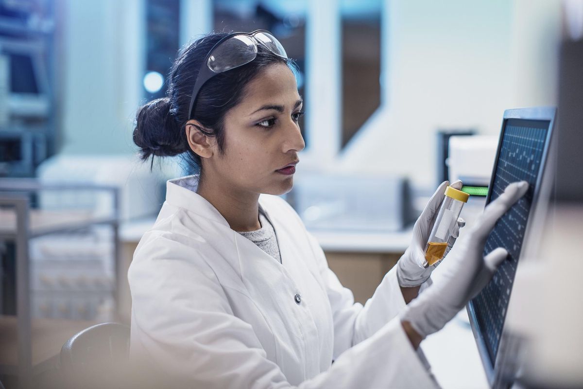 Female Scientist Working in The Lab