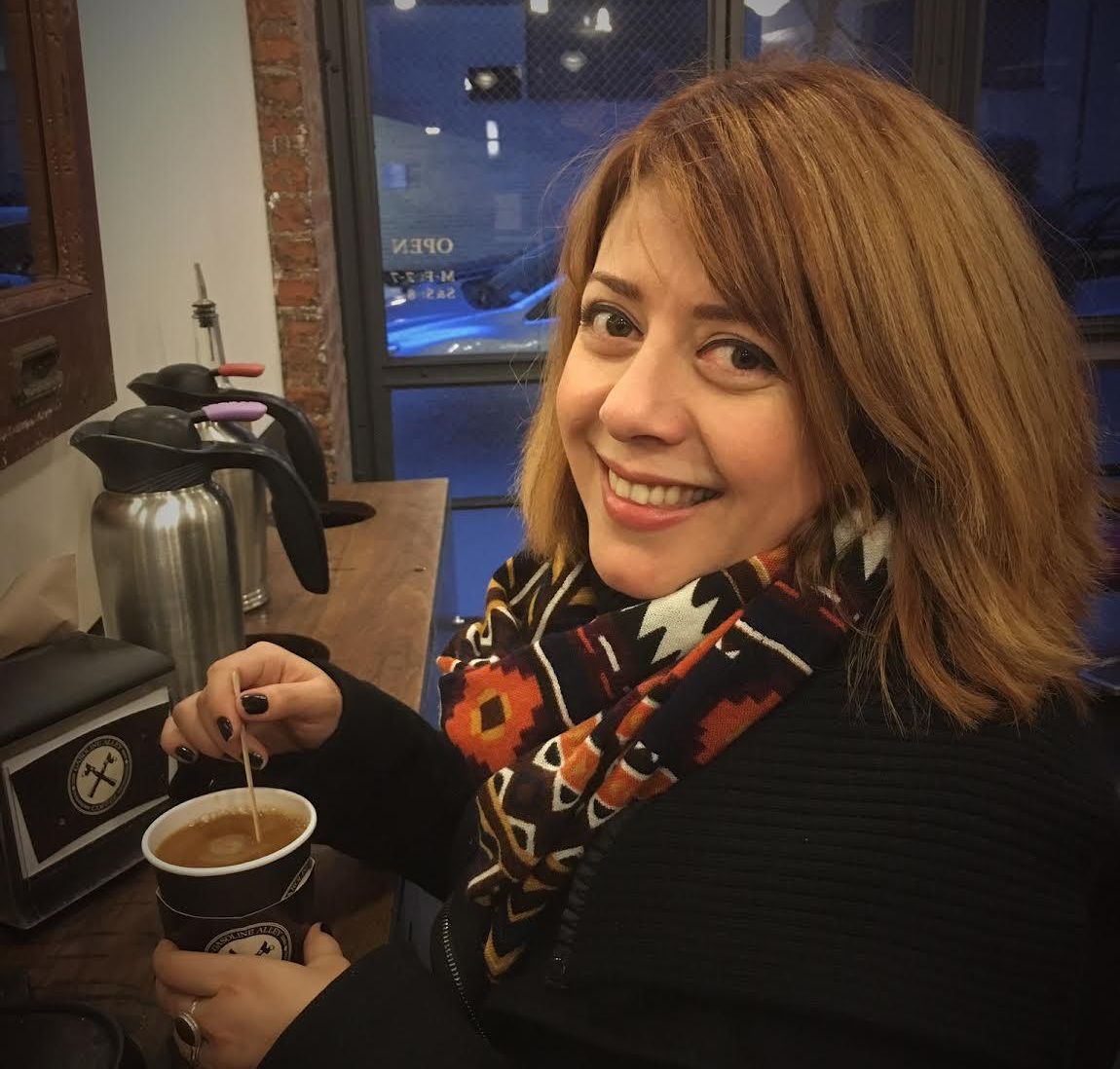 First coffee as a blonde!