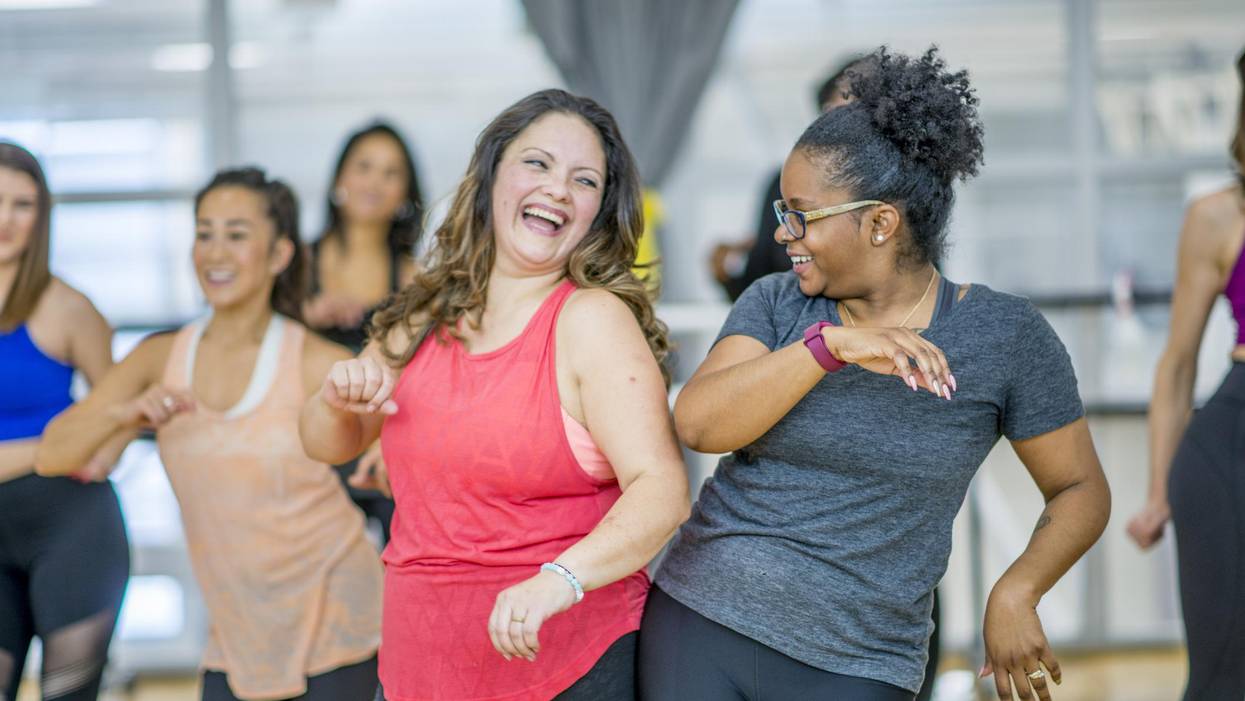 Friends Dancing Together