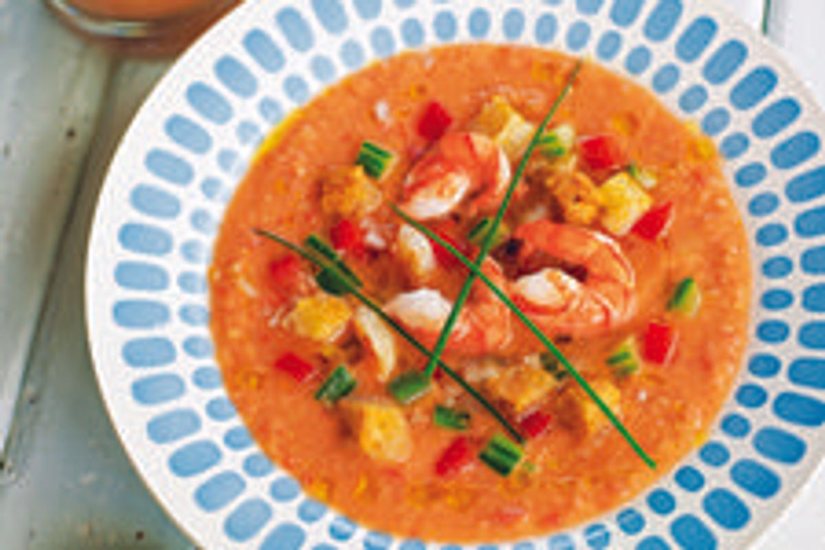 Gazpacho with Shrimp