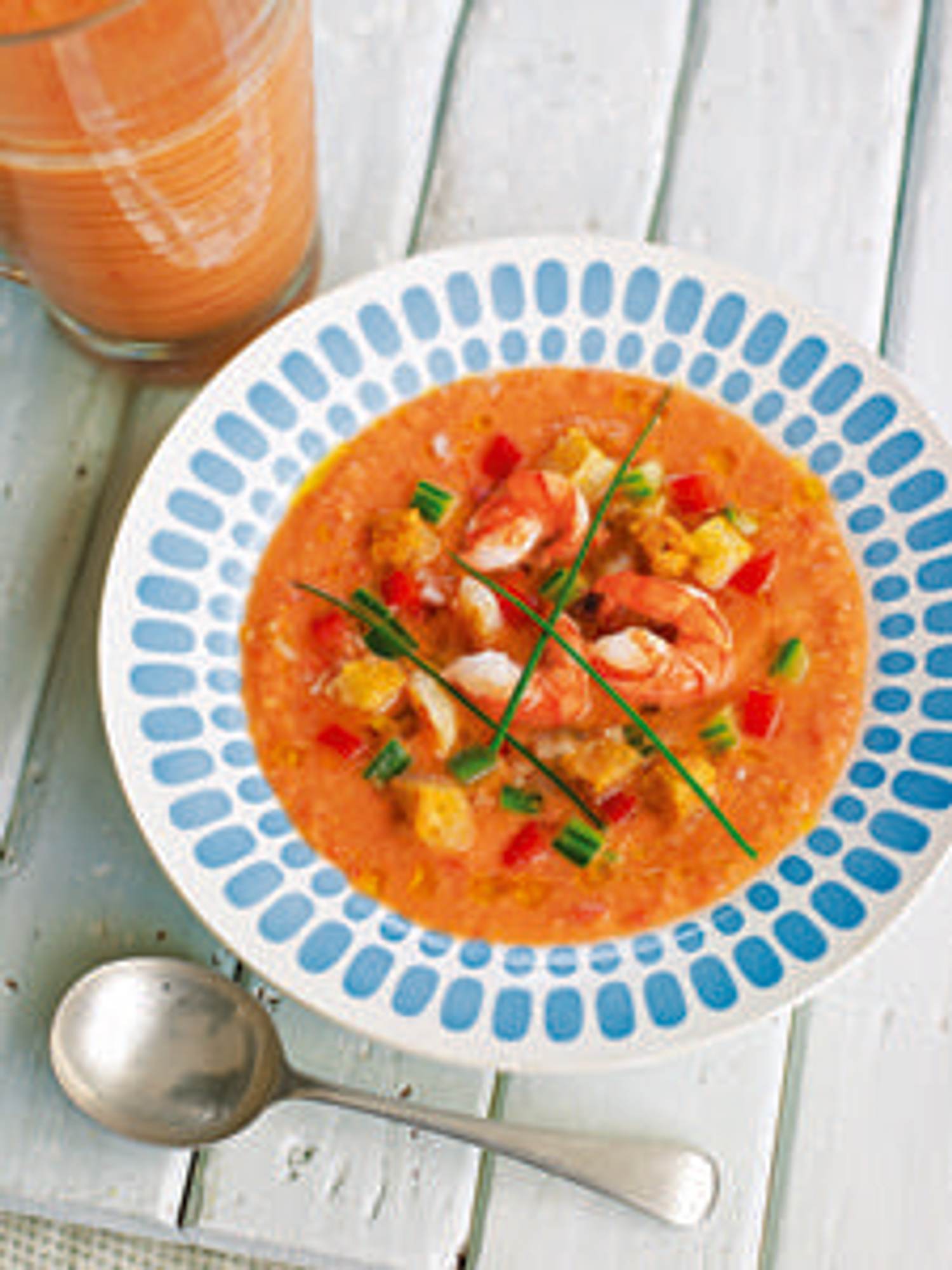 Gazpacho with Shrimp