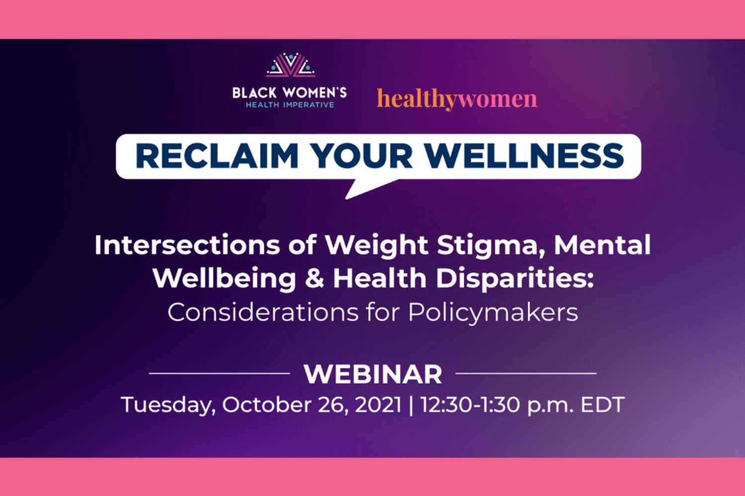 The Intersections of Weight Stigma, Mental Wellbeing & Health Disparities