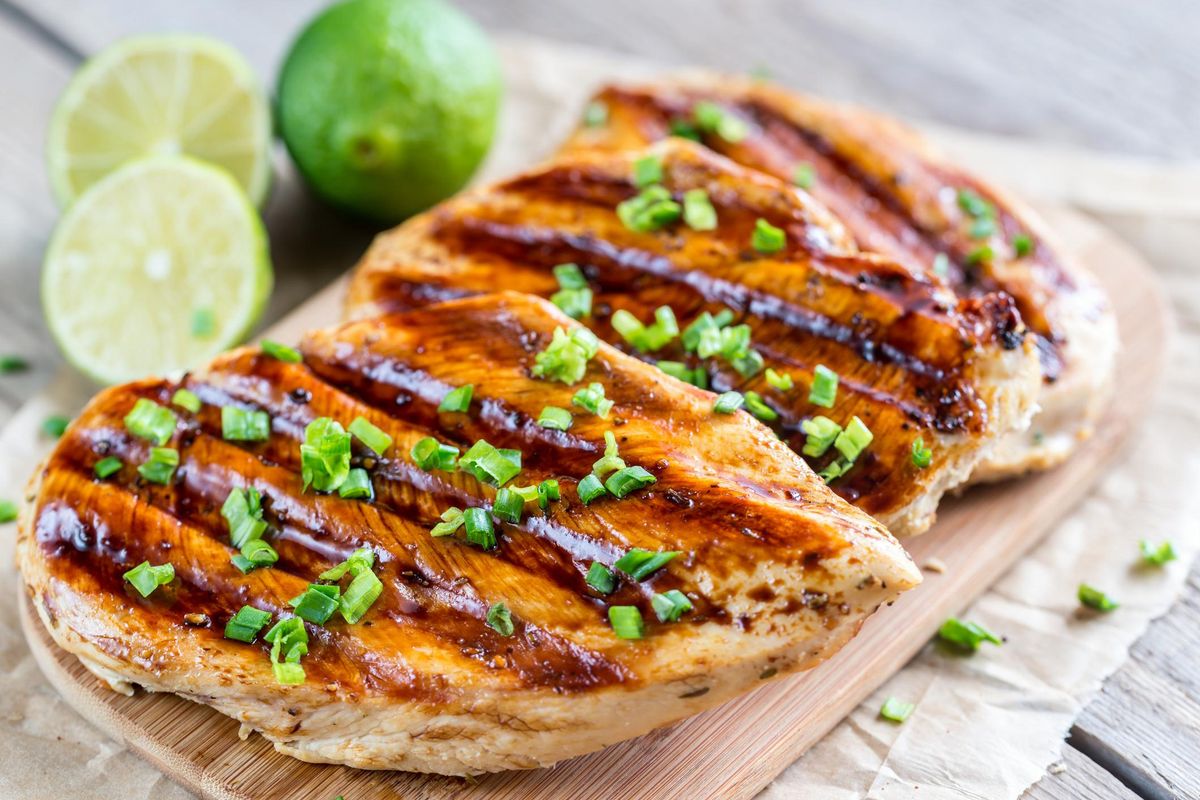 Grilled chicken breasts