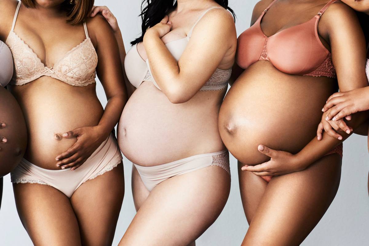 group of pregnant women