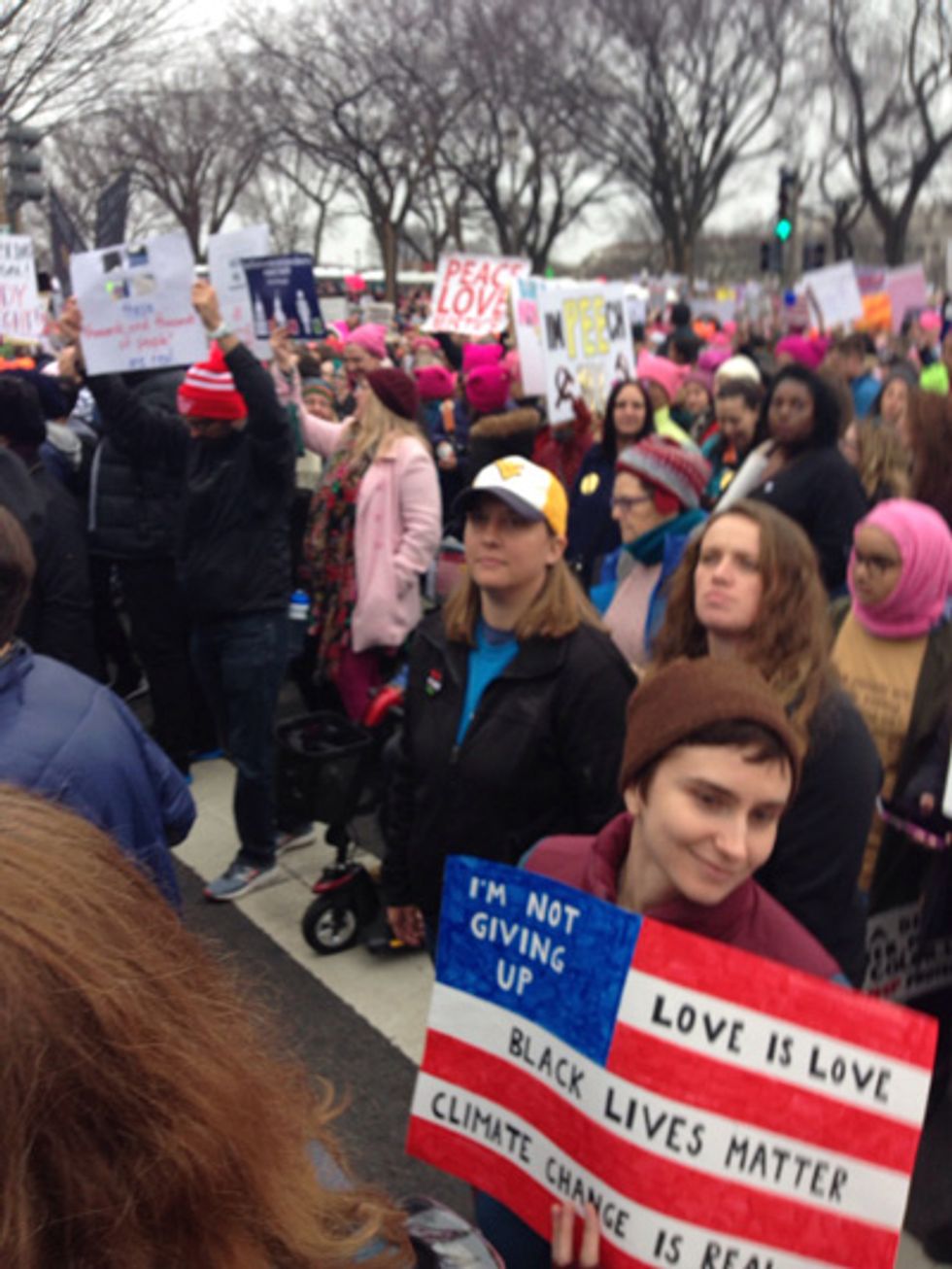 half a million women and men who descended on Washington, DC