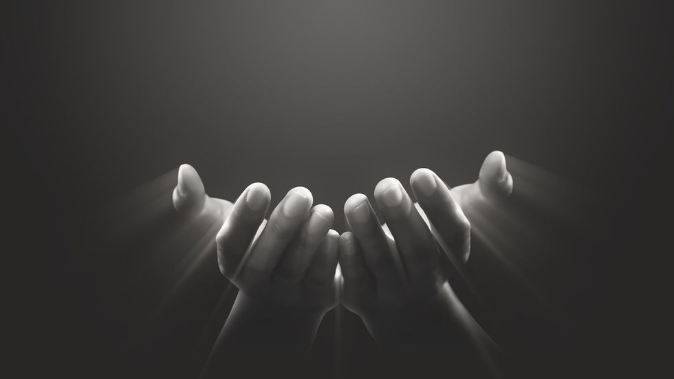 hands in prayer formation