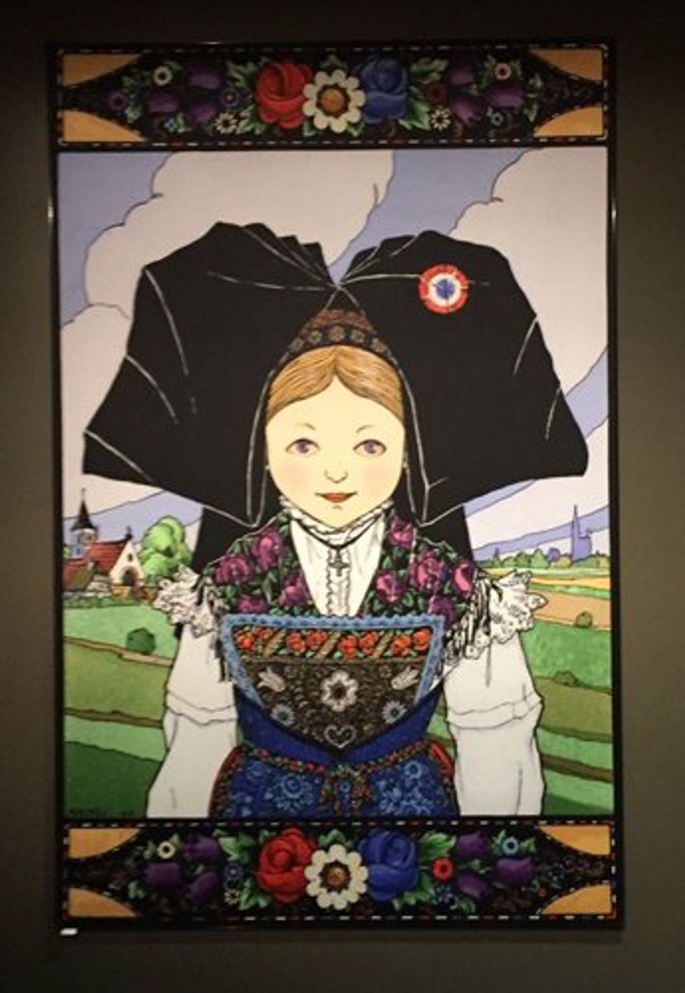 Hansi drew pictures of whimsical children.