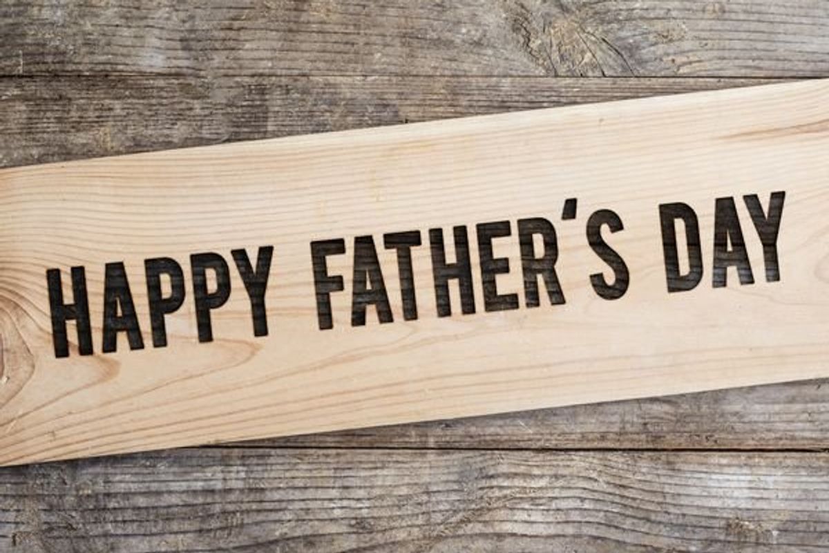 happy fathers day sign