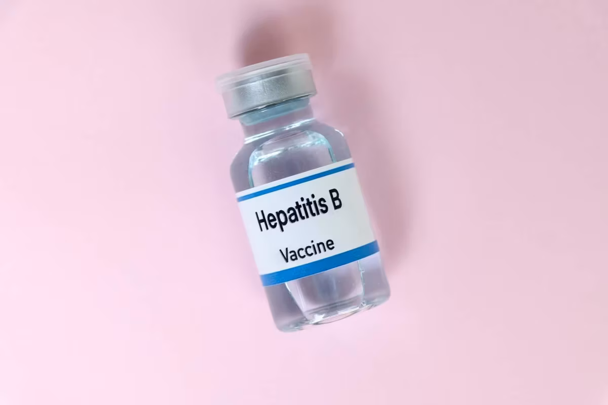 Hepatitis B vaccine in a vial