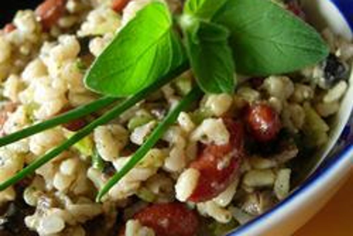 Herbed Rice and Spicy Black Bean Salad