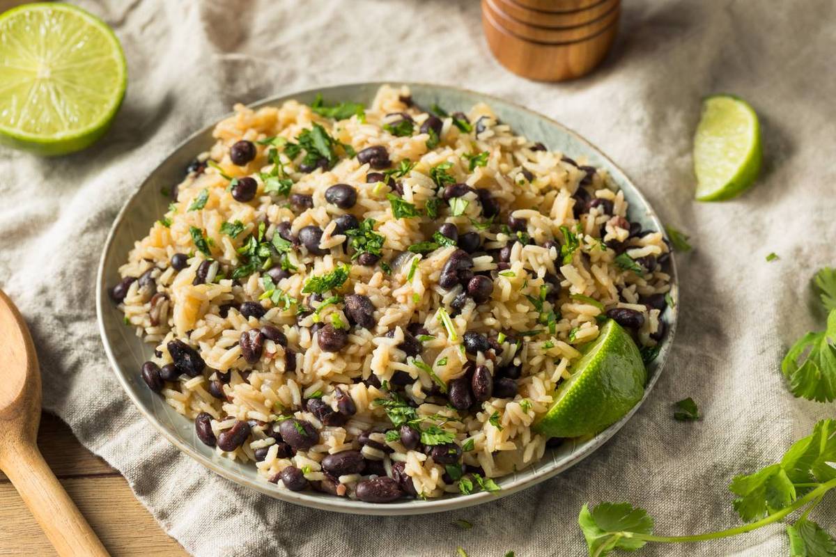 Herbed Rice and Spicy Black Bean Salad