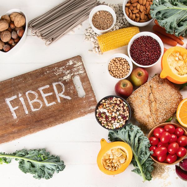 High Fiber Foods. Healthy balanced dieting concept