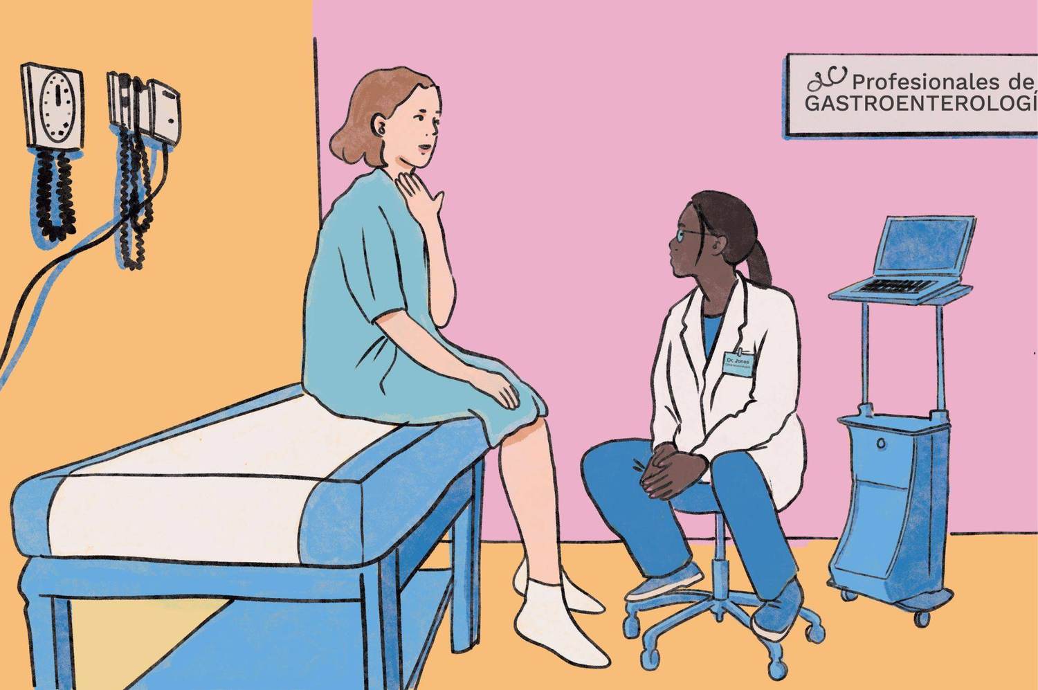 Historieta: Edna se hace una endoscopía