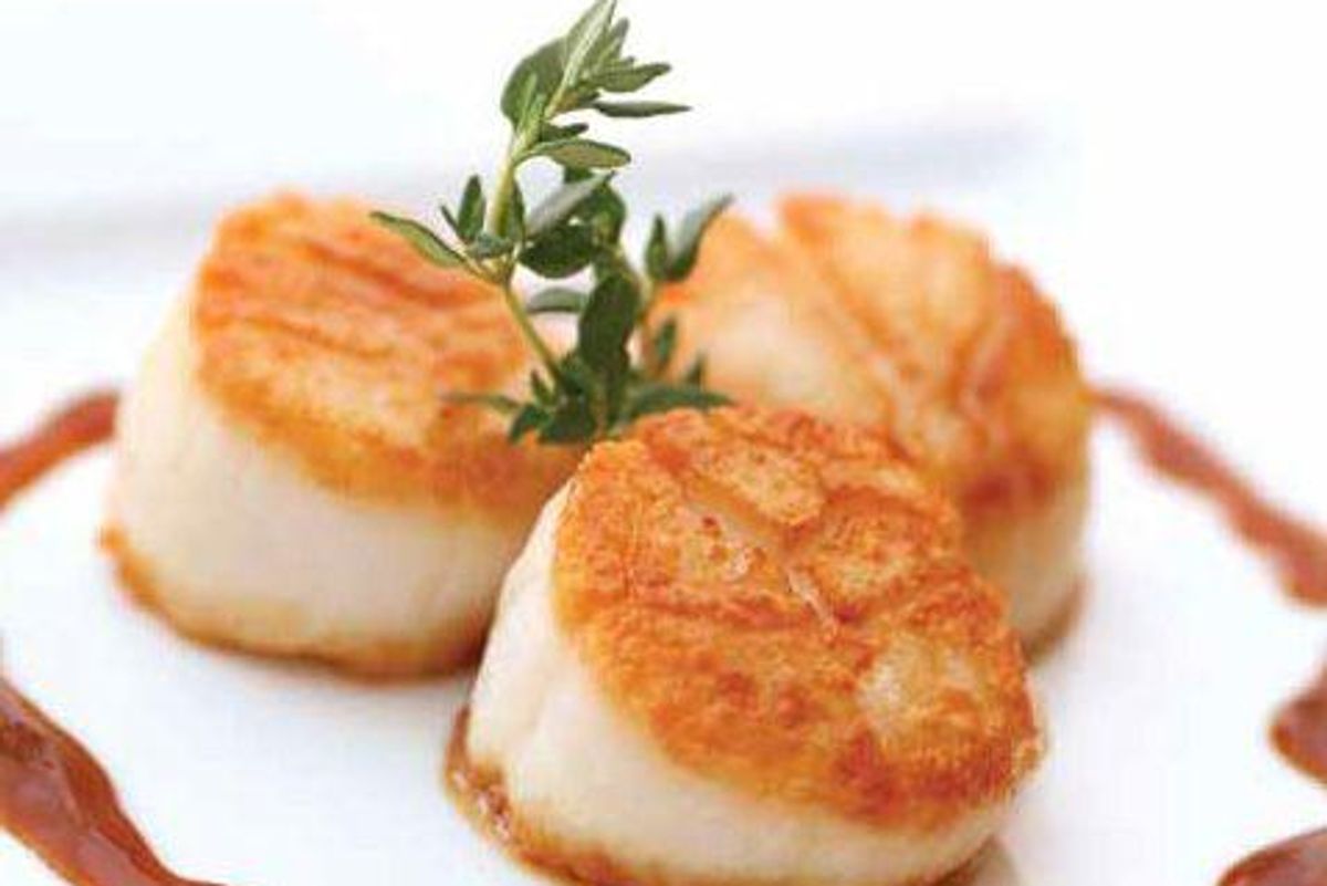 Honey Broiled Sea Scallops