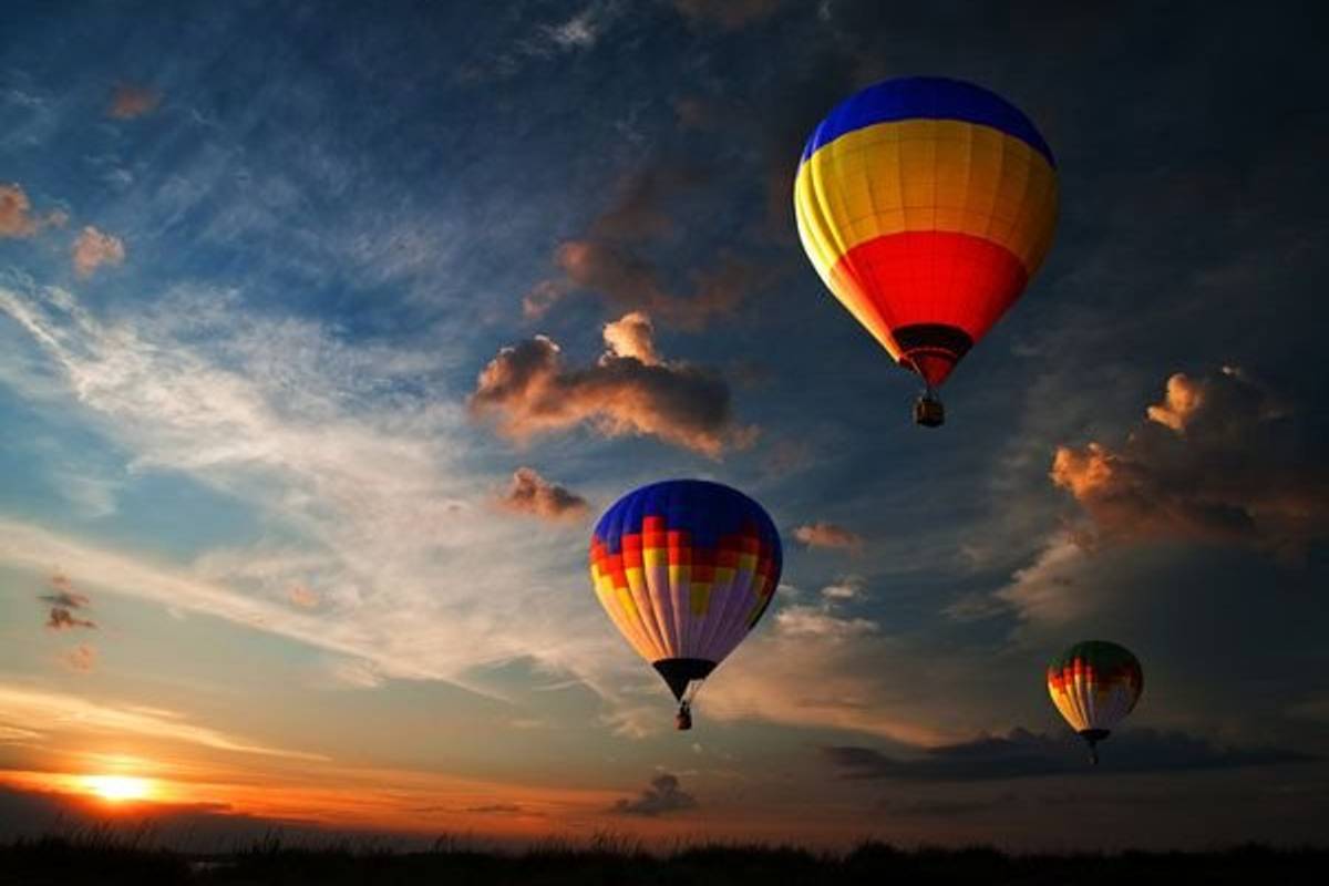 hot air balloons
