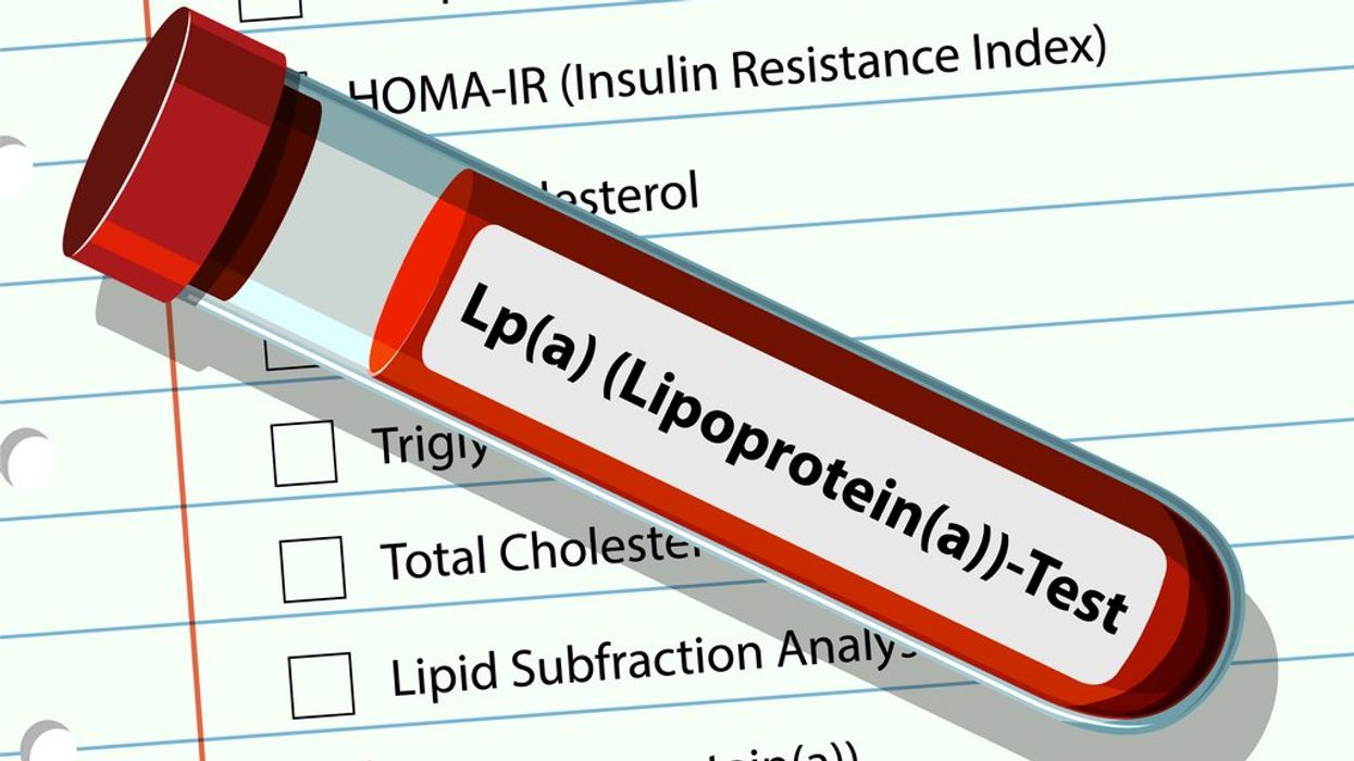 Illustration of a blood test for Lipoprotein(a)