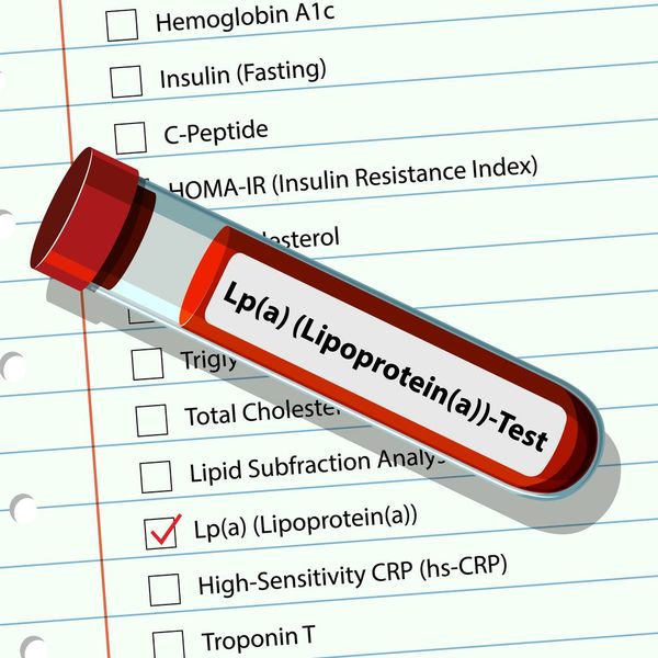 Illustration of a blood test for Lipoprotein(a)