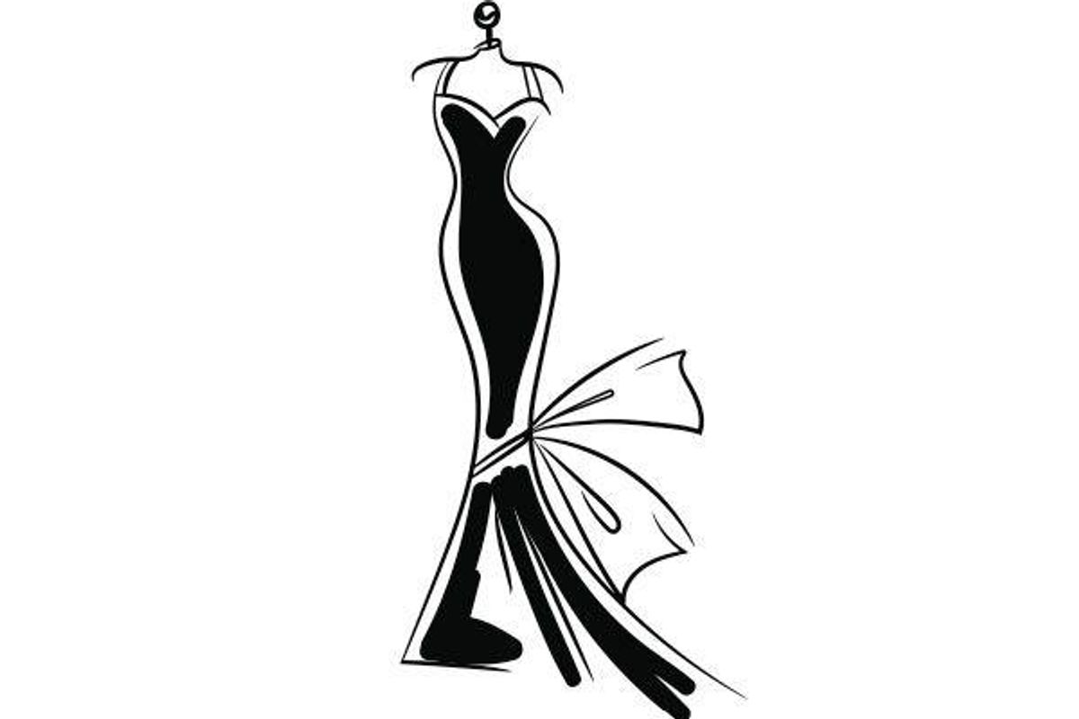 illustration of a gown
