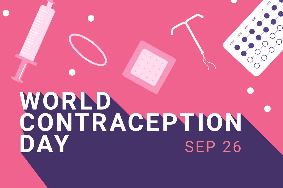 Image with text saying World Contraception Day September 26