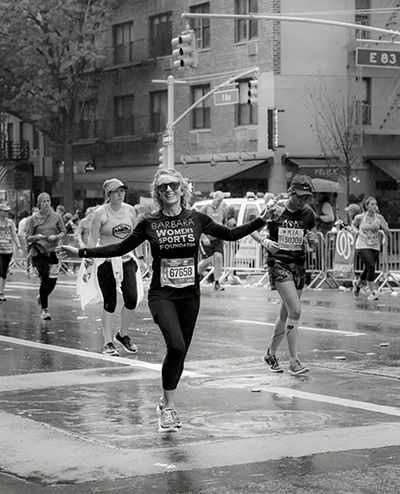 Barbara Hannah Grufferman running
