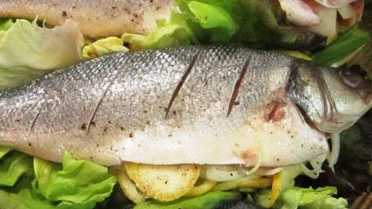 Gluten-Free Grilled Fish With Roasted Kale Chips