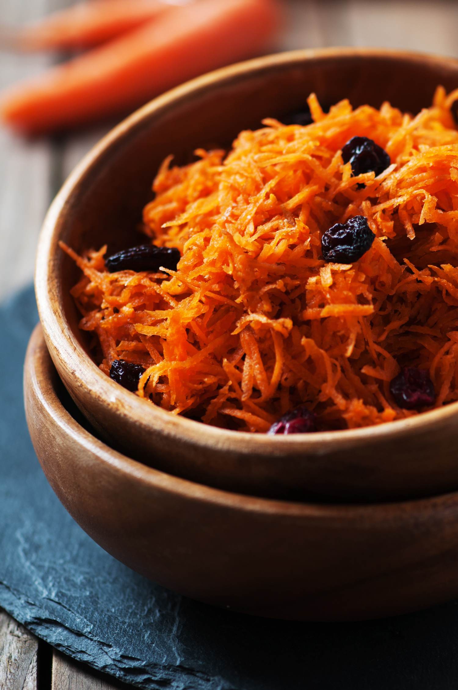 Shredded Carrots With Dried Fruit Salad