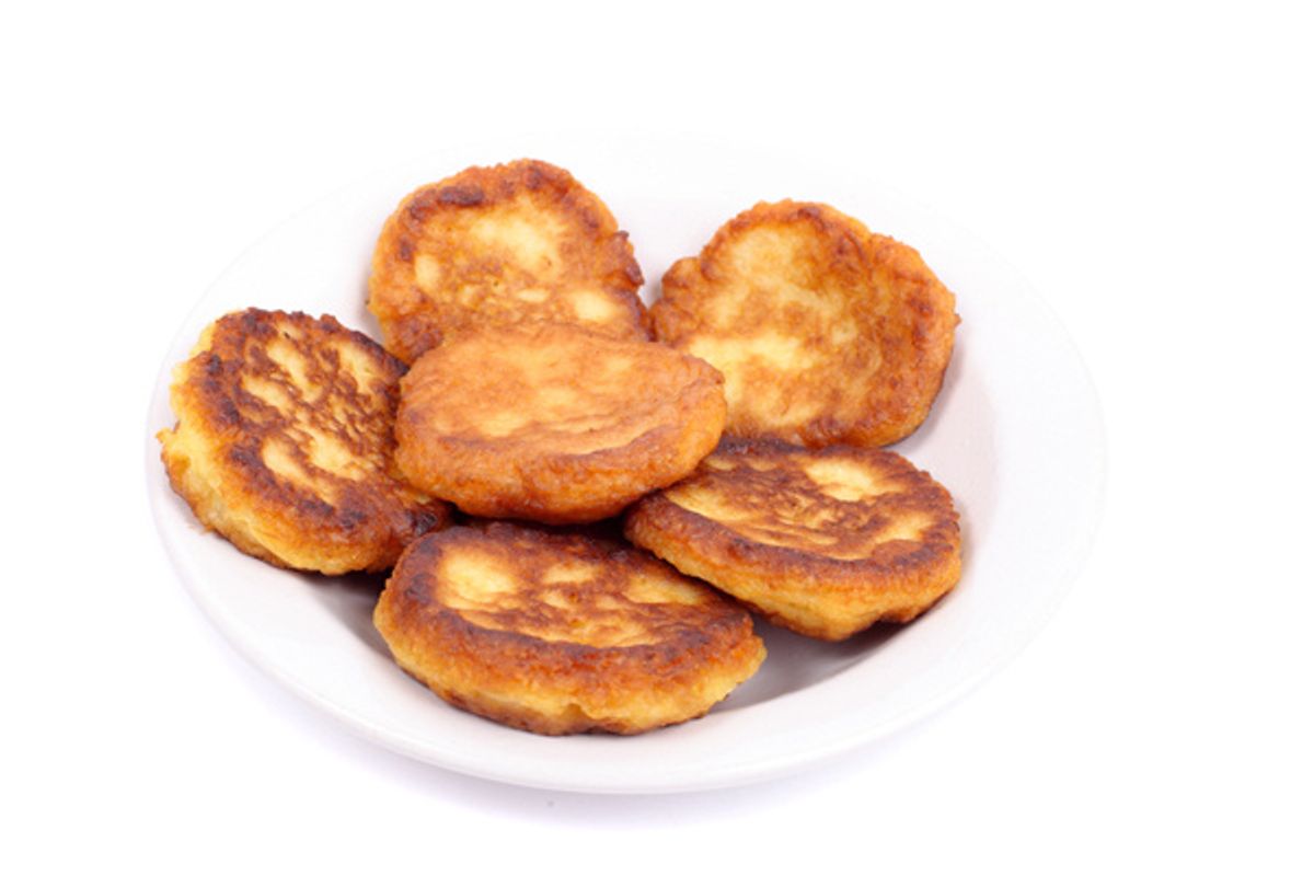 Sweet Potato Pancakes with Balsamic Maple Mushrooms