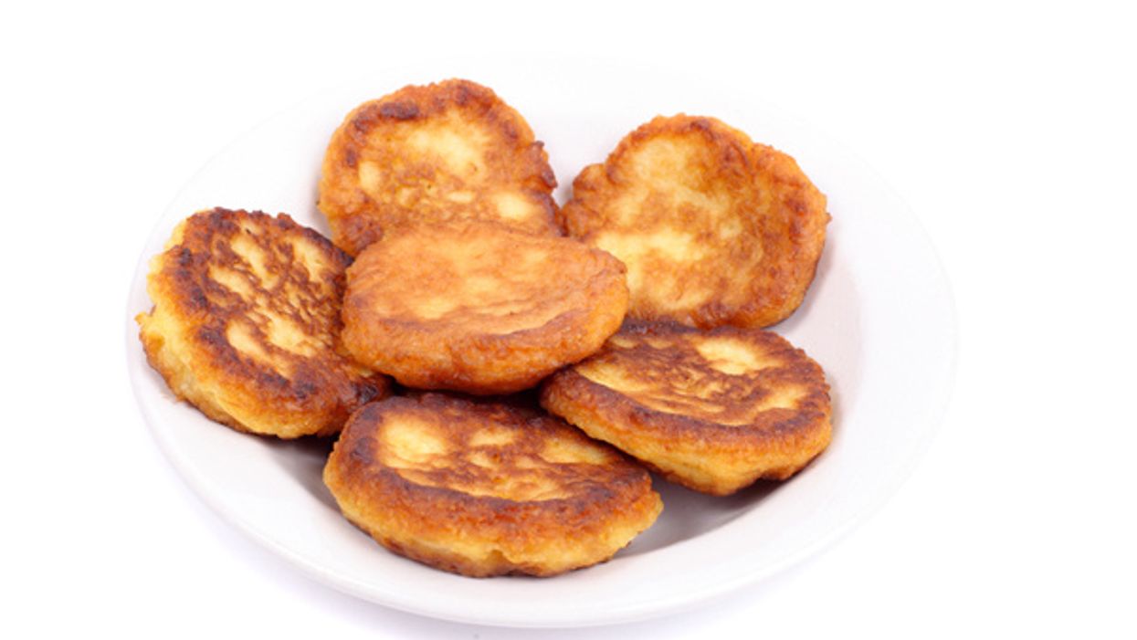 Sweet Potato Pancakes with Balsamic Maple Mushrooms