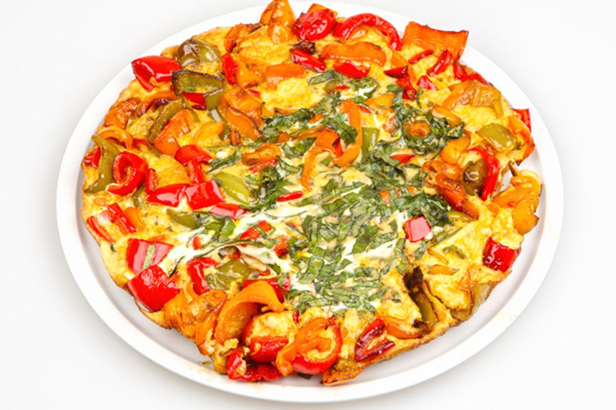 Bell Pepper and Vidalia Onion Strata With Fresh Salsa