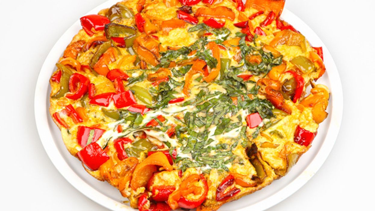 Bell Pepper and Vidalia Onion Strata With Fresh Salsa