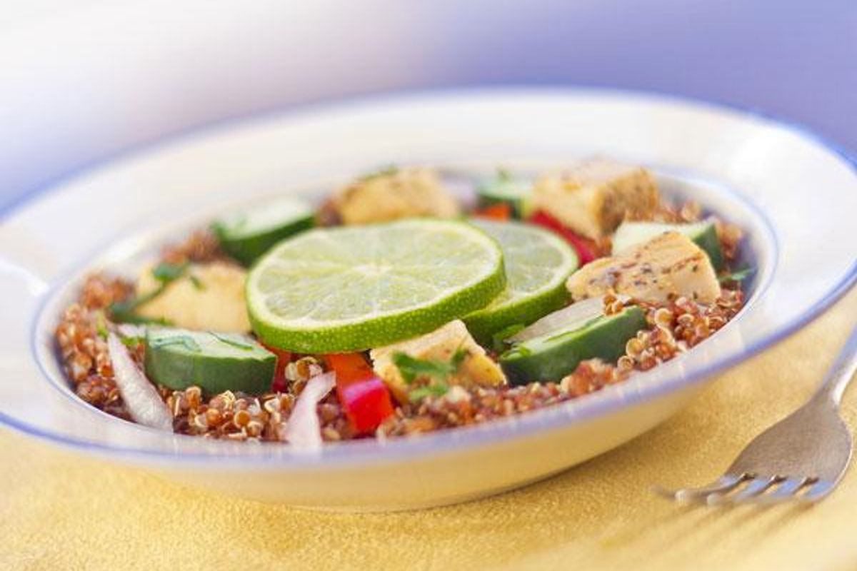 Grilled Chicken and Avocado Quinoa Pilaf