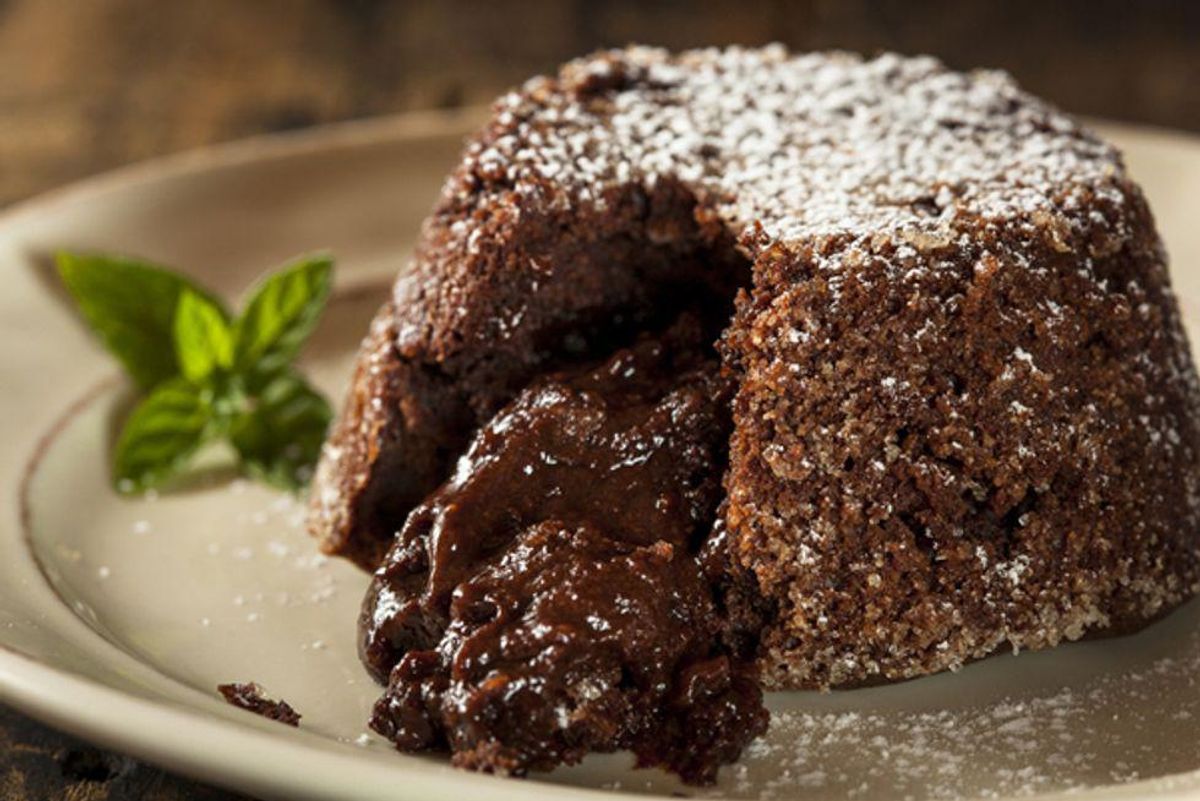 Ricotta and Quinoa Chocolate Lava Cake