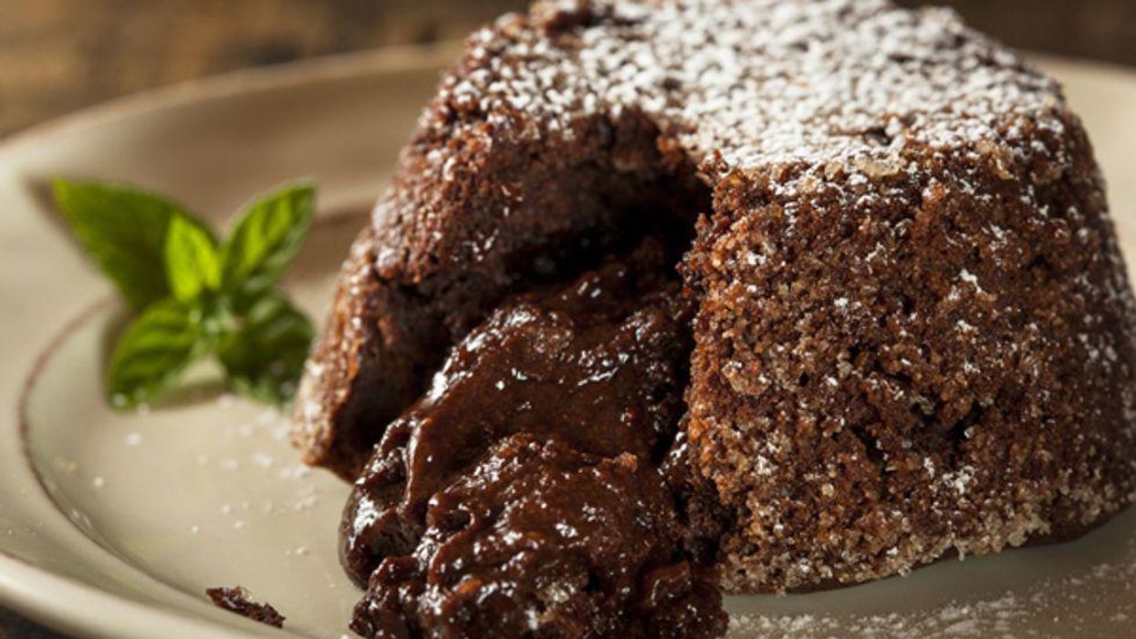 Ricotta and Quinoa Chocolate Lava Cake