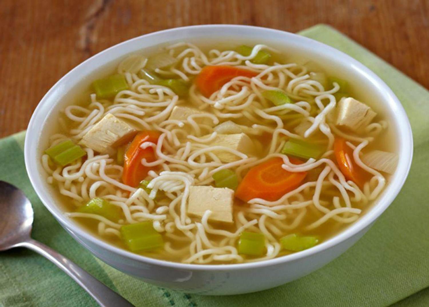 Hearty Chicken Soup With Tofu Shirataki