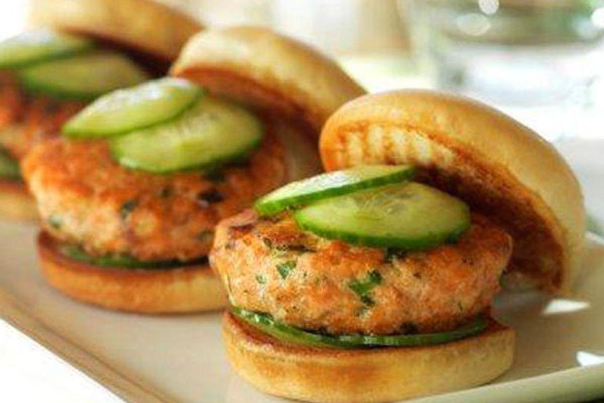 Mini Salmon Sliders