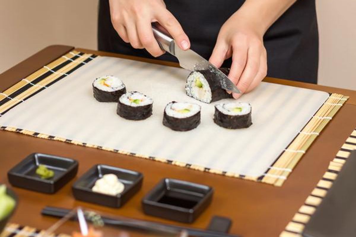 Spicy Shrimp and Rocket Sushi