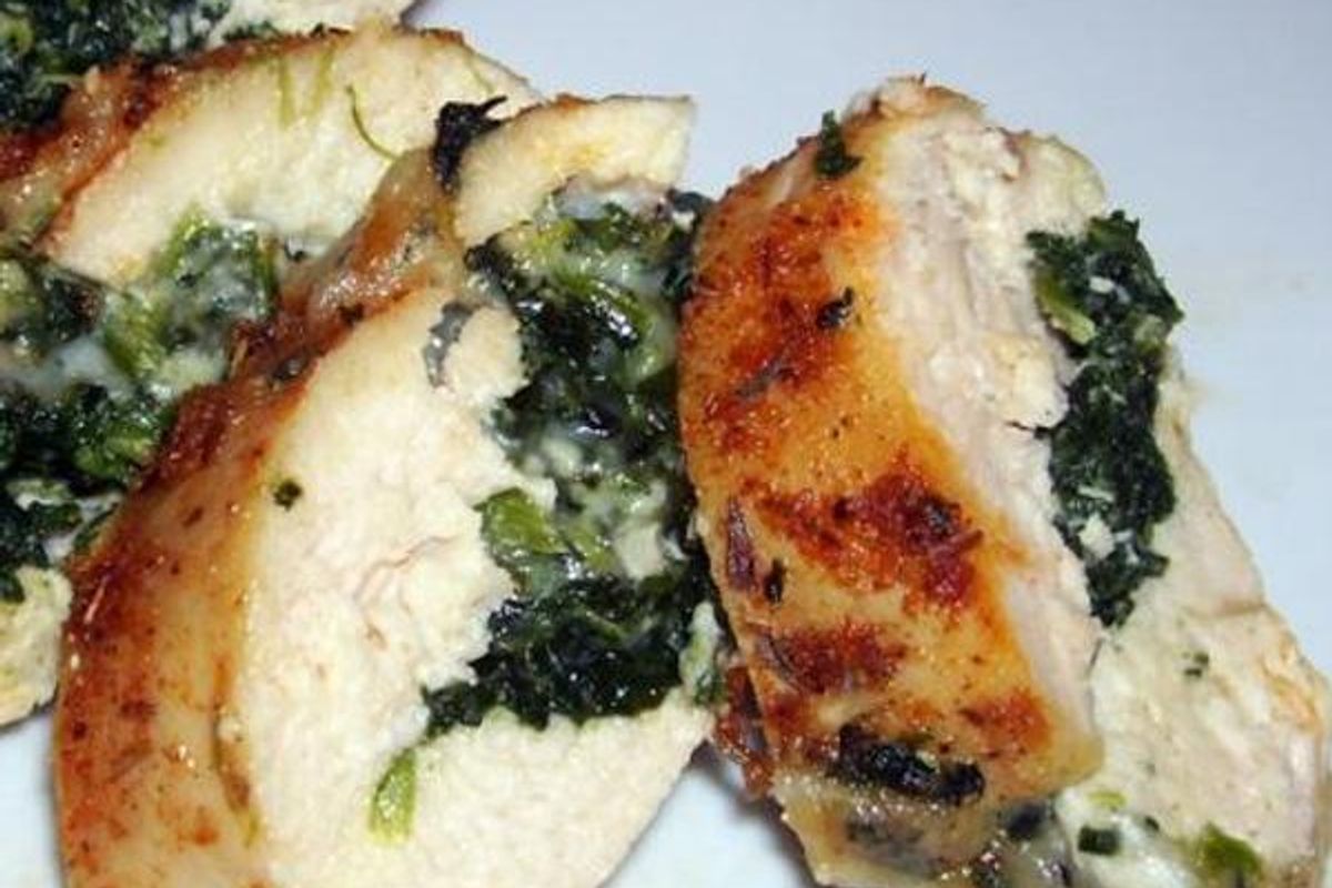 Spinach-Stuffed Chicken