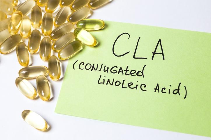 Omega 6: conjugated linoleic acid (CLA) in capsules