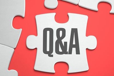 q&a written on a puzzle piece