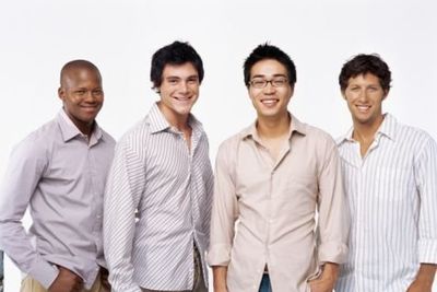group of men smiling