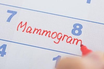mammogram on a calendar