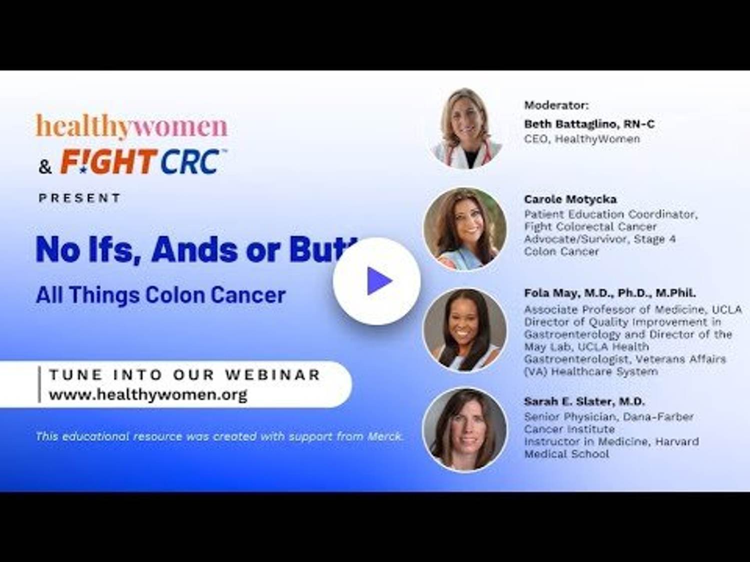 No If, Ands or Butts: All Things Colon Cancer – Webinar